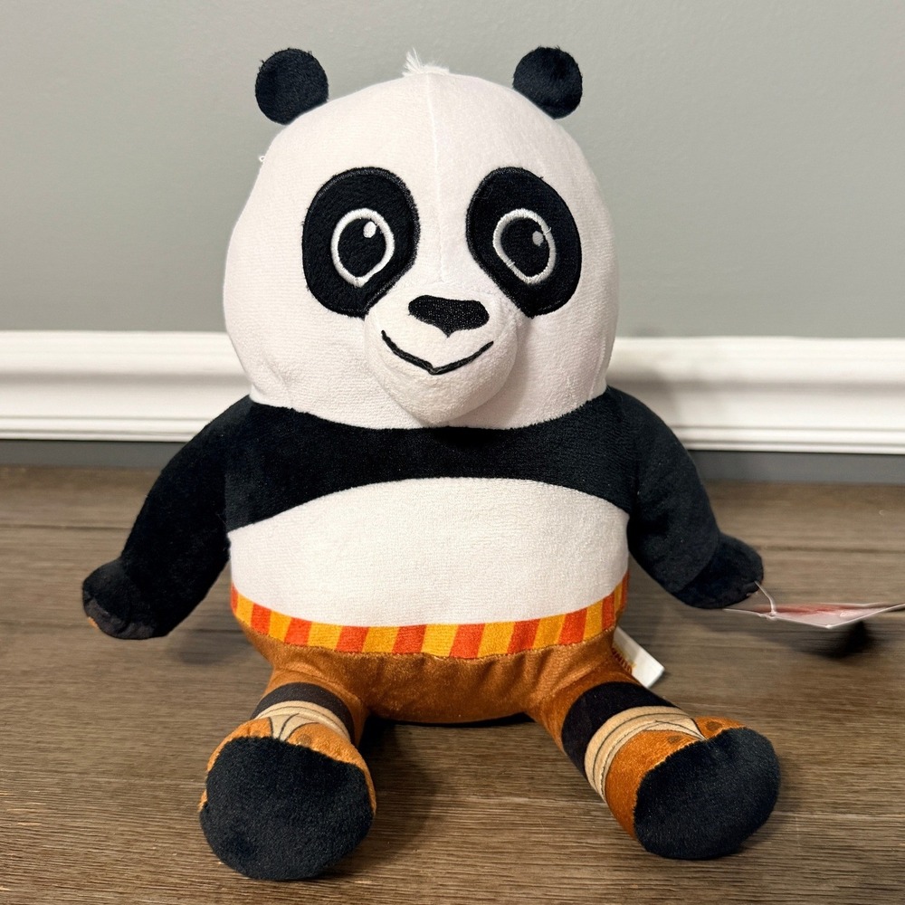 DreamWorks Kung Fu Panda Po Plush Stuffed Animal Dragon Warrior Movie Toy Tag